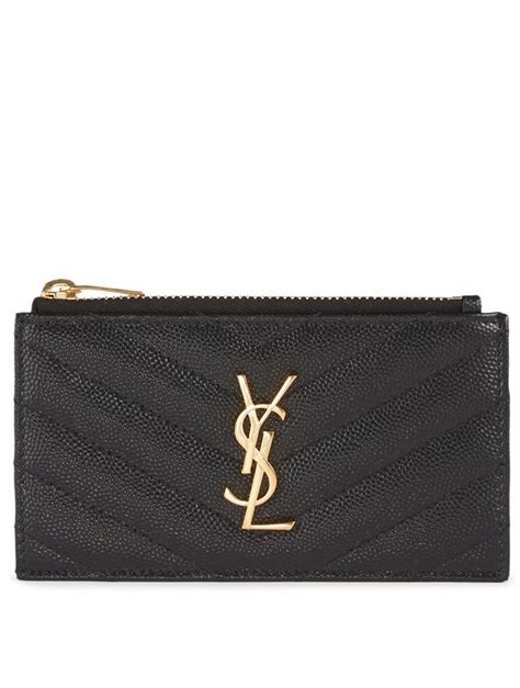 ysl card holdee|ysl card holder with zipper.